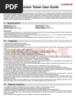 Transistor Tester User Guide: Instructions
