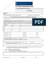 MSC - Hons Biosciences Supervisor Form 2020