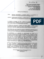 CIRCULAR IMPLEMENTACION DEL SIGEP para funcionarios