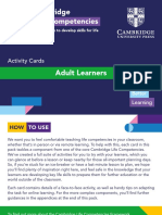 Activity Cards - Adult Learners (Life Skills)