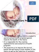 WK 13 Family Health Care Programs