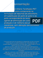 Uso do PET micronizado na formulação de espumas de poliuretano