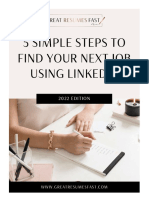 5 Simple Steps To Find Your Next Job Using Linkedin: 2022 EDITION