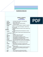 Business English - Money and Finance Vocabulary