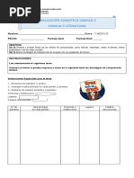 1°m Evaluación Sumativa Unidad 2 Parte1