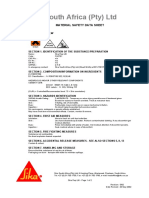 Sika South Africa (Pty) LTD: Material Safety Data Sheet