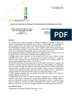 Avaliação Da Qualidade Da Secagem de Transformadores de Distribuição Na Fábrica