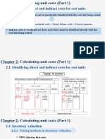 2.1. Identifying Direct and Indirect Costs For Cost Units