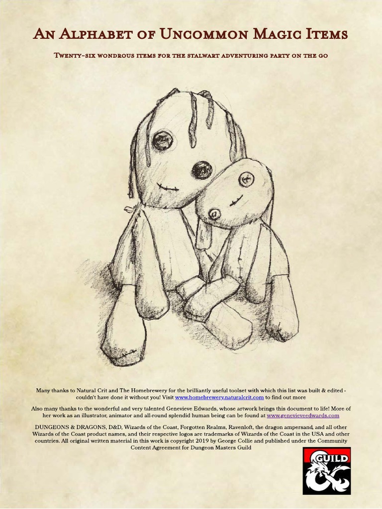 Uncommon Magic Items A-Z Guide | PDF