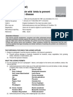 License Details Around Wildlife and Countryside Act 1981