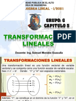 Capitulo 5.1 TRansformaciones Lineales Nucleo e Imagen