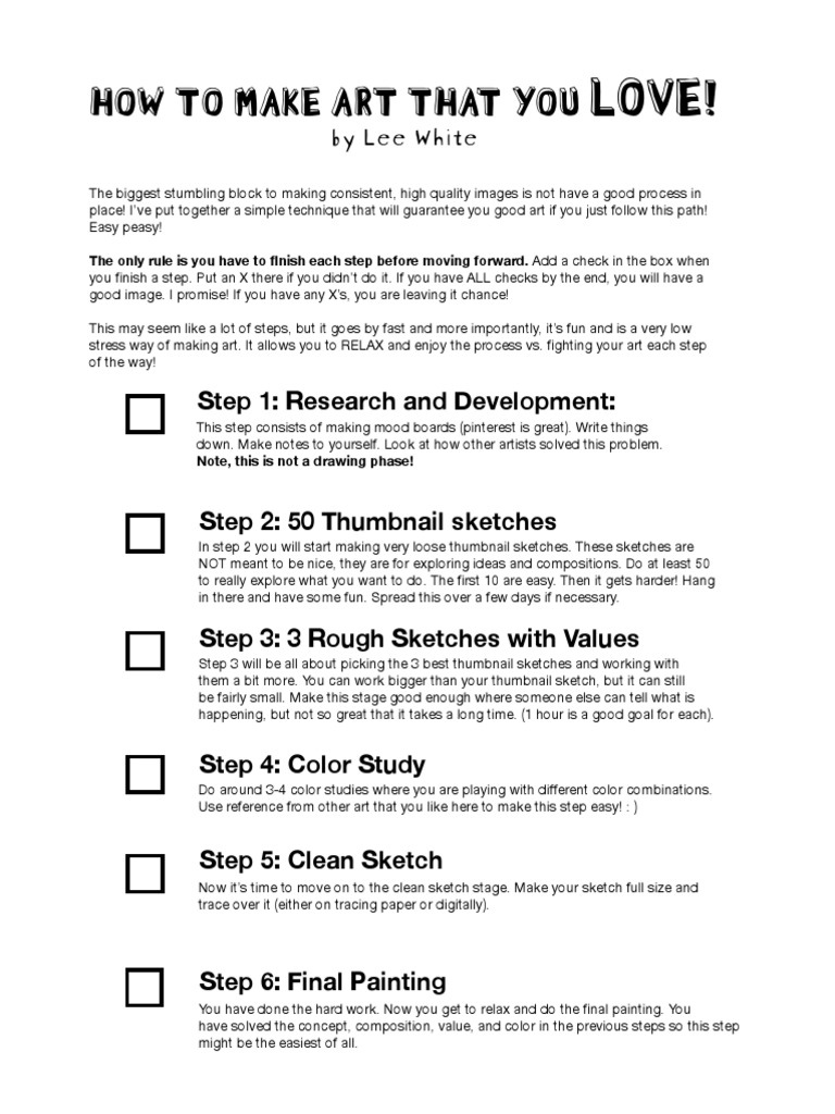 How To Make Art That You LOVE! PDF