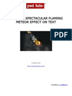 Create A Spectacular Flaming Meteor Effect On Text