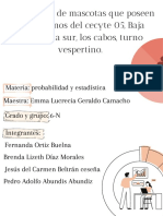 Estadísticas de Mascotas Que Poseen 90 Alumnos Del Cecyte 05, Baja California Sur, Los Cabos, Turno Vespertino