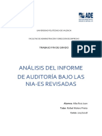 RUIZ - Análisis Del Informe de Auditoria Bajo Las NIA-ES Revisadas