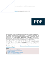 La Teoría de B.F. Skinner Conductismo y Condicionamiento Operante