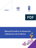 Manual Formativo en Prevención y Resolución de Conflictos