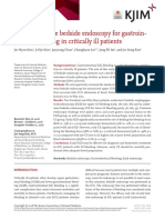 Early Versus Late Bedside Endoscopy For Gastrointestinal Bleeding in Critically Ill Patients