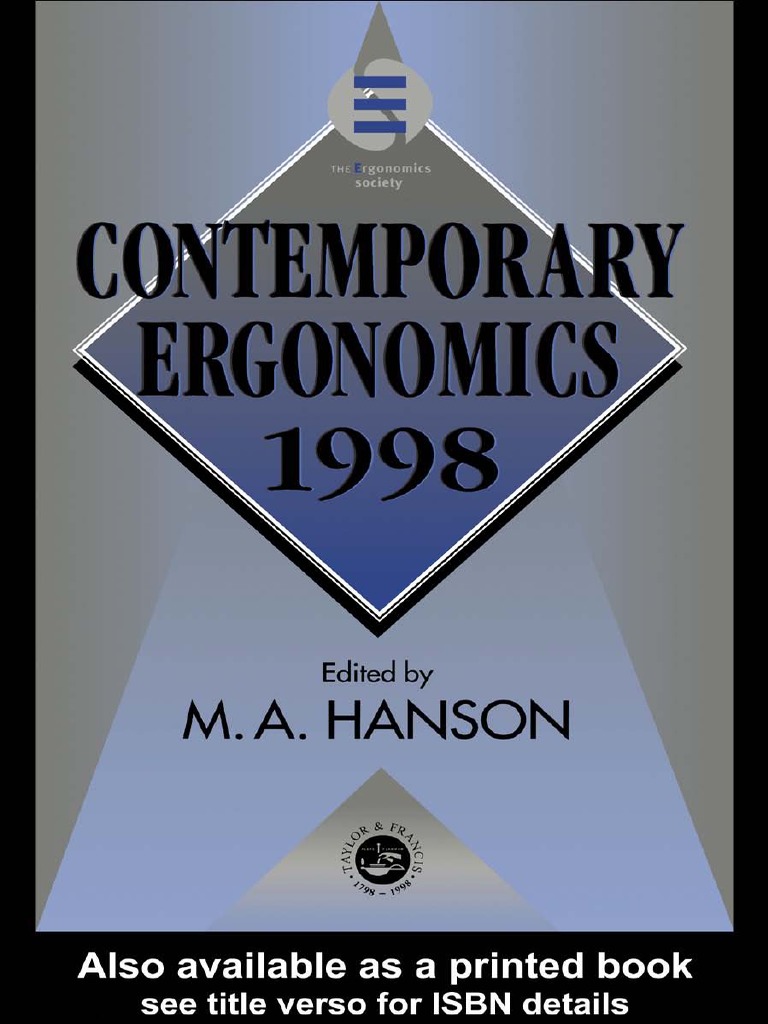 Contemporary Ergonomics 1998-M.a.hanson | PDF | International