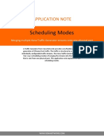 Scheduling Modes: Application Note