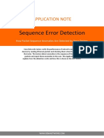 Sequence Error Detection: Application Note