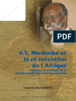 V.Y. Mudimbe Et La Ré-Invention de L'afrique. Poétique Et Politique de La Décolonisation Des Sciences Humaines (Francopolyphonies 4) (PDFDrive)