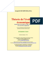 1 - Schumpeter - Théorie de L'évolution Économique
