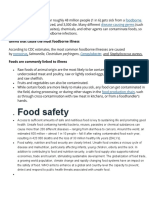 Food Safety: Foodborne Illness Disease-Causing Germs
