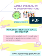 Módulo IV Psicologia Social Comunitaria