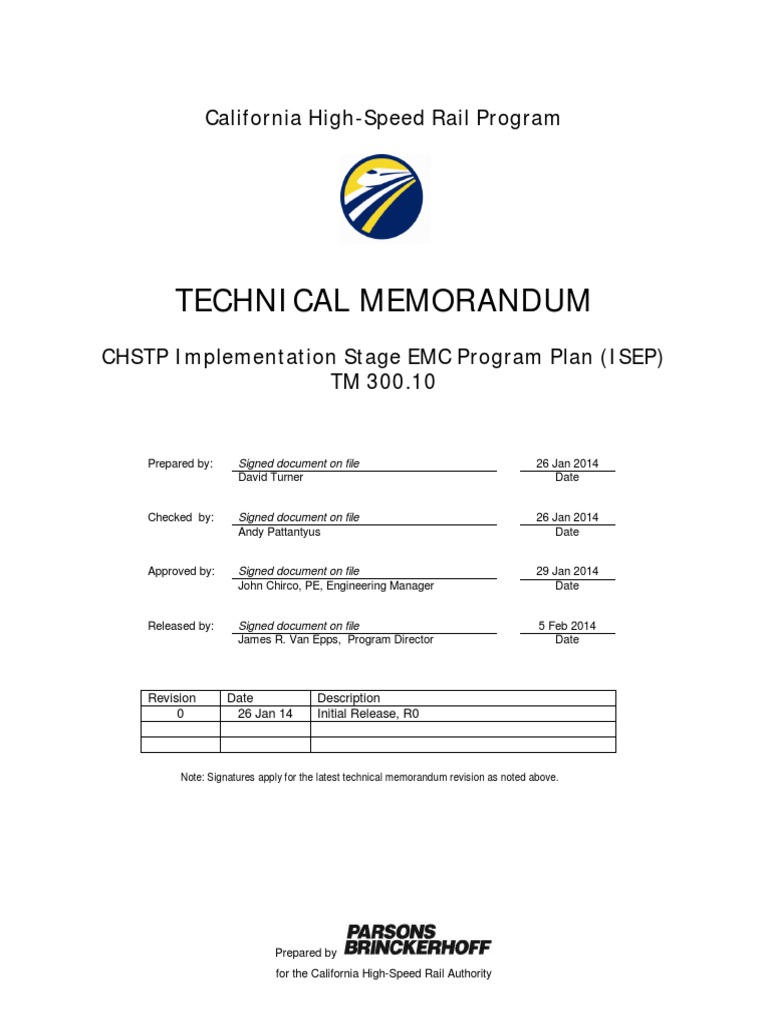 EMC Program Plan for High-Speed Rail | PDF | Electromagnetic ...