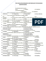 MCOM PART I SEM II RESEARCH METHODOLOGY QUESTION BANK