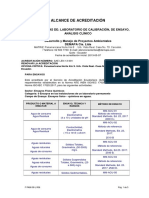 Alcance de Acreditación Lab Demapa 2022