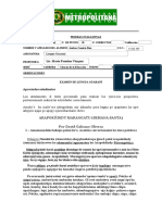 Pruebas evaluativas de Lengua Guarani