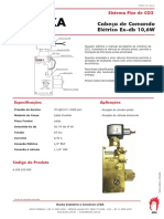 Sistema Fixo de CO2 Cabeça de Comando Elétrico Ex-db 10,6W