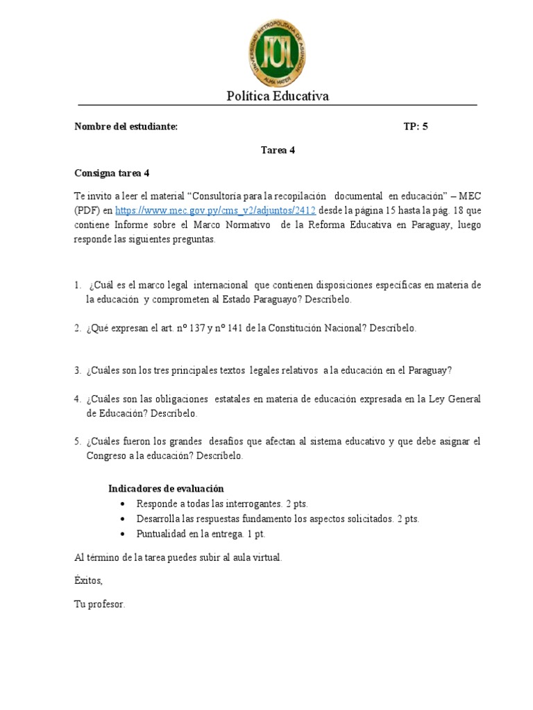 Tarea 4 | PDF | Crecimiento personal y profesional