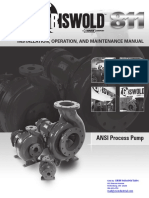 Installation, Operation, and Maintenance Manual: Ansi Process Pump
