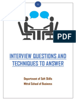 Interview Questions and Techniques To Answer