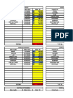 Contas mensais de maio a dezembro