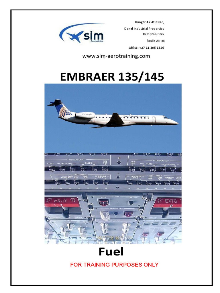 EMBRAER 135/145: For Training Purposes Only | PDF | Aerial Refueling | Pump