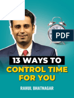 13 Ways To Control Time For You by Rahul Bhatnagar