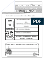 FATO OU OPINIÃO COPA 2018