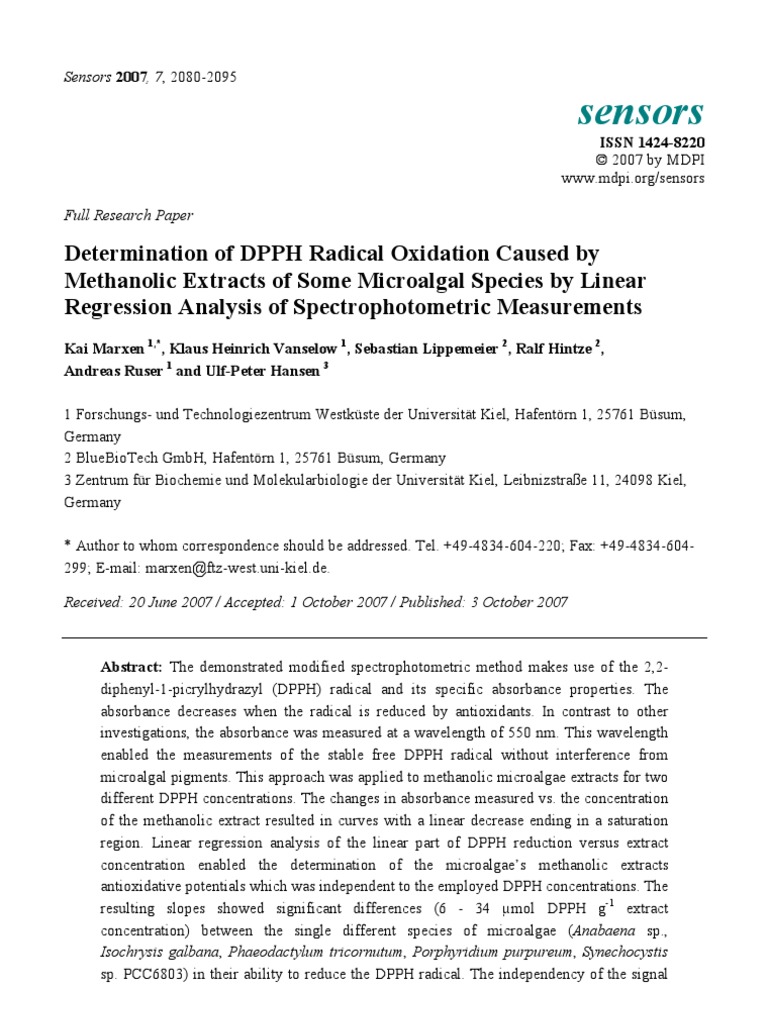 Dpph Protocol Reactive Oxygen Species Oxidative Stress