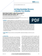 Voltage THD Analysis Using Knowledge Discovery in Databases With A Decision Tree Classifier