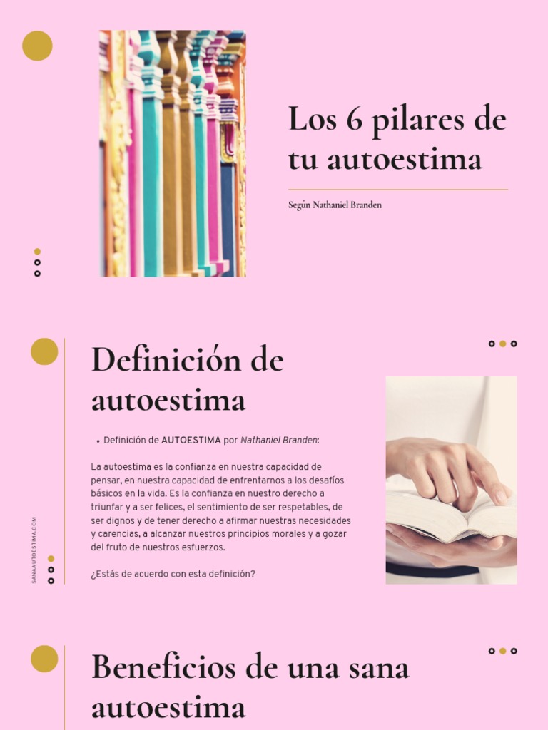 Los 6 Pilares de la Autoestima | PDF | Autoestima | Sicología