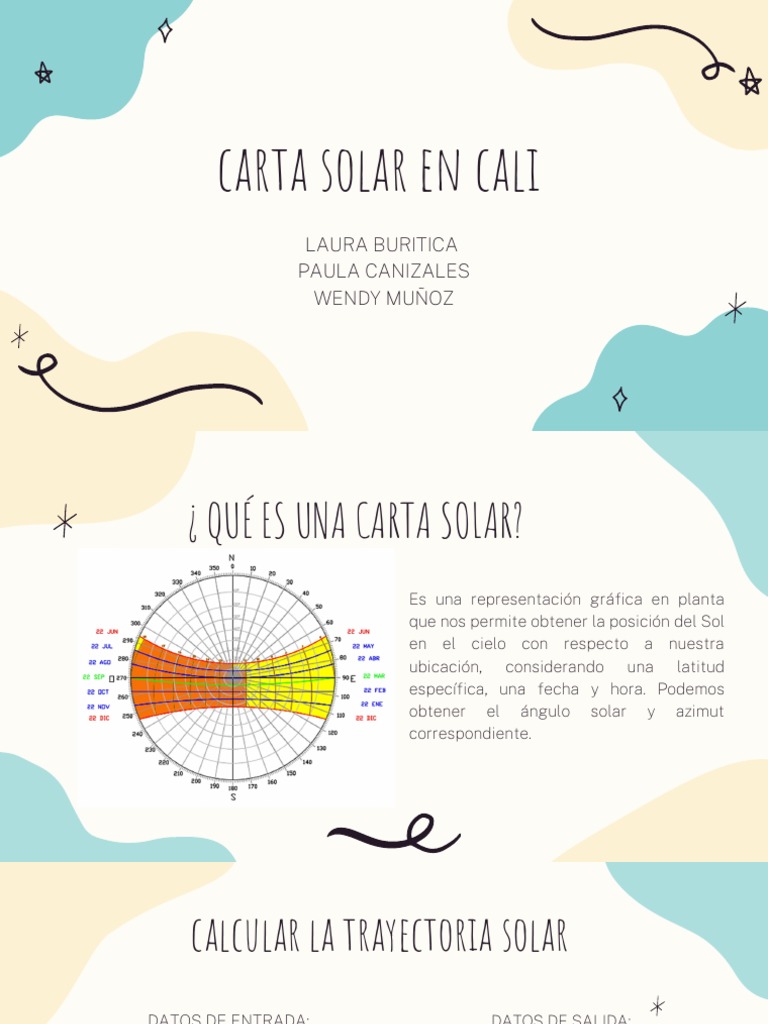 Carta Solar en Cali: Guía Práctica | PDF | Sistema solar | Mecánica celeste