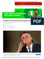 Datafolha - 73% Dizem Que Há Corrupção No Governo Bolsonaro - Pesquisa Eleitoral - G1