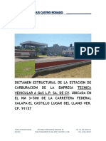 Dictamen estructural estación carburación Veracruz