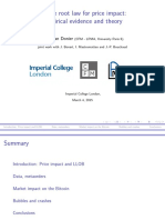 Jonathan Donier - Square Root Law For Price Impact: Empirical Evidence and Theory