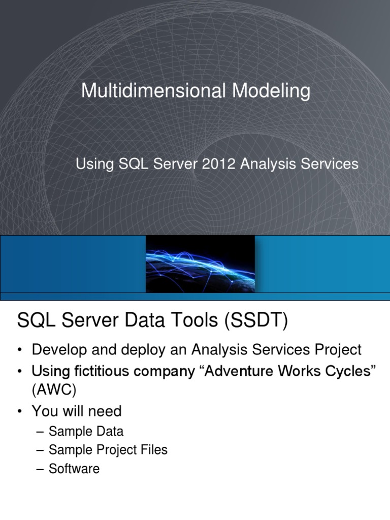 Modeling Sales Data in SQL Server Analysis Services - A ...
