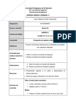 Agenda Unidad 2 Semana 13 - Sección 03 - Fotografía